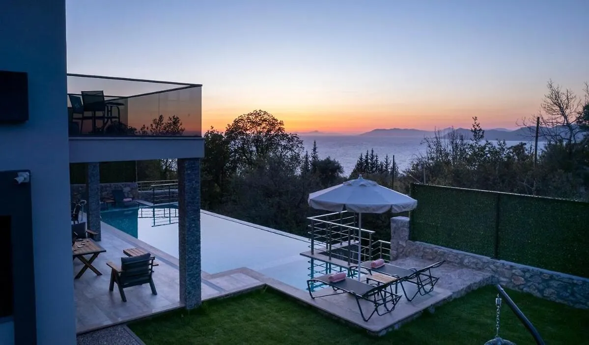 Holiday Villa With Sea View And Heated Pool Villa Mariposa 费特希耶