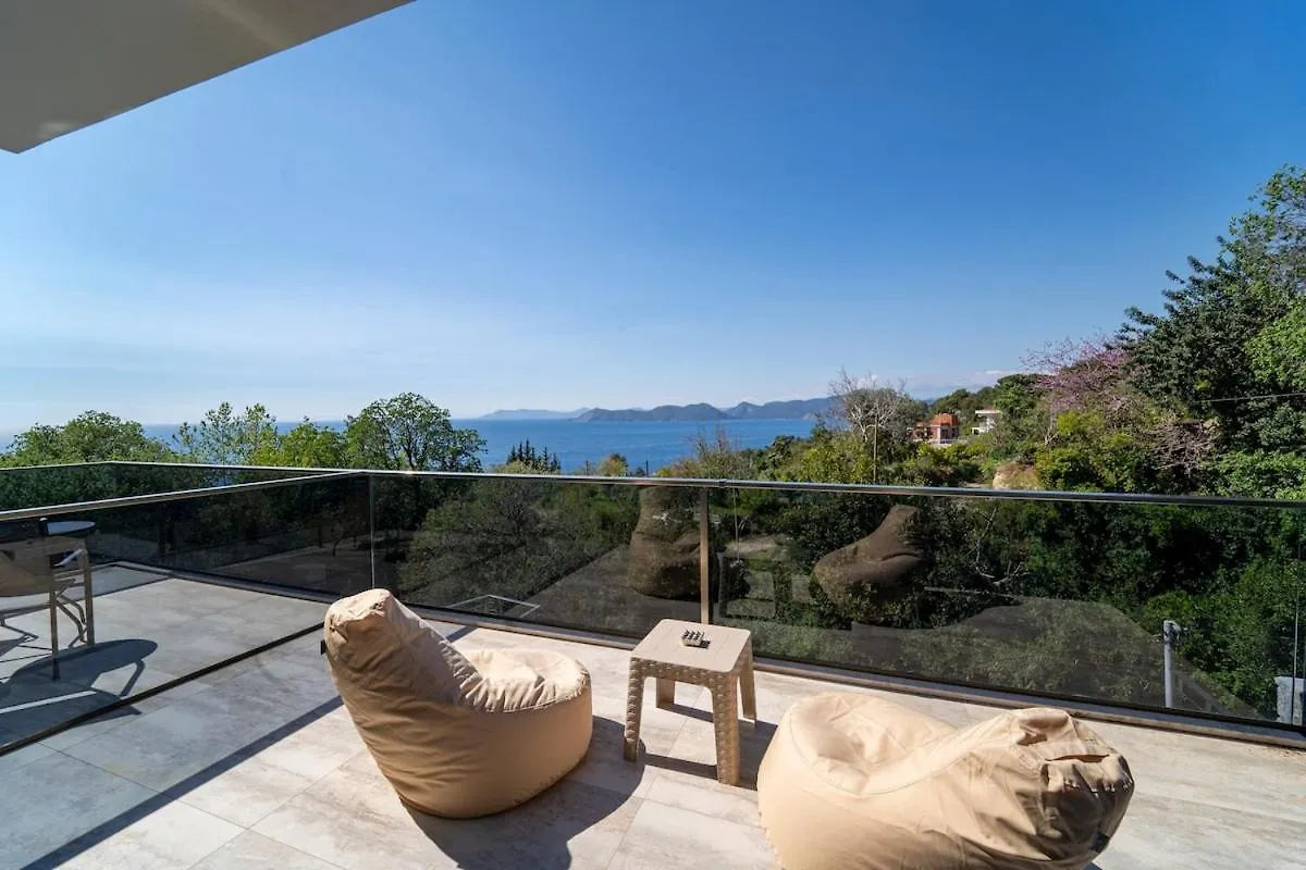 Holiday Villa With Sea View And Heated Pool Villa Mariposa 费特希耶