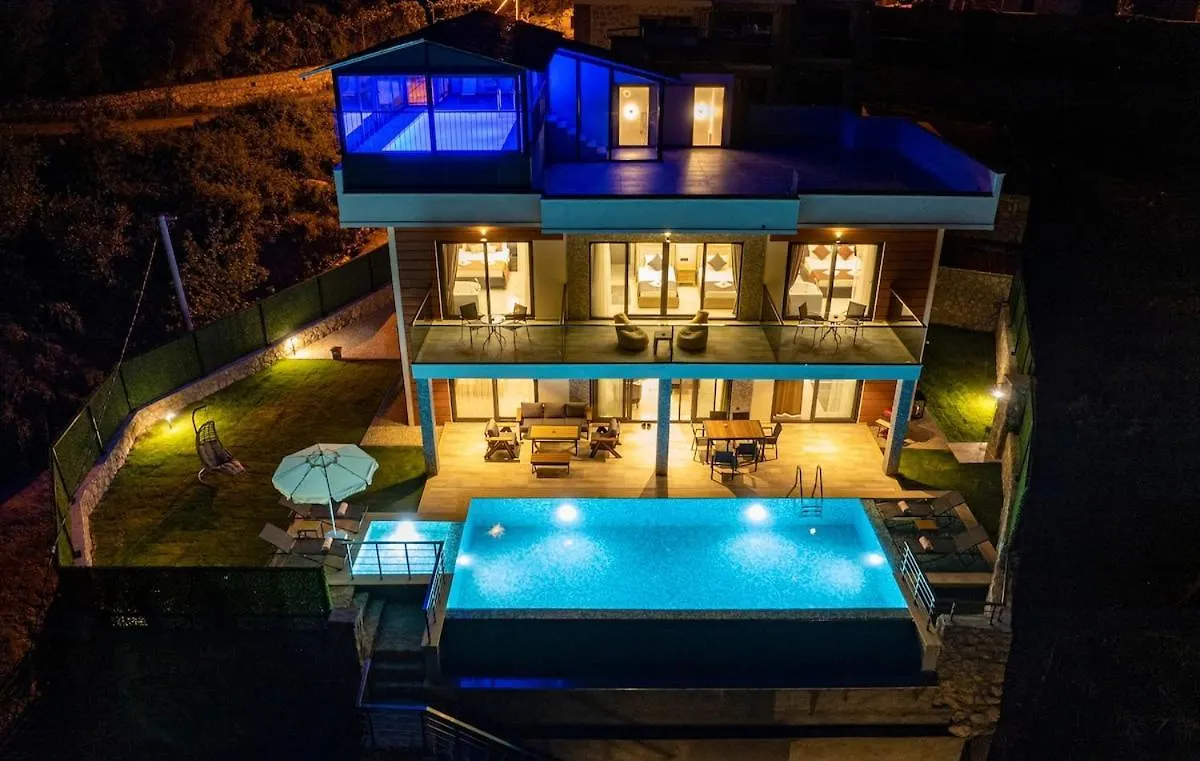 Holiday Villa With Sea View And Heated Pool Villa Mariposa 费特希耶