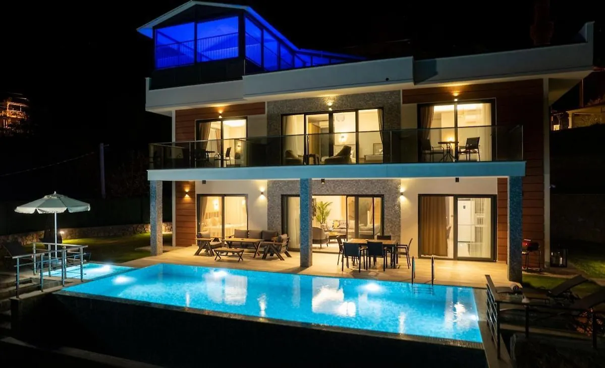 Holiday Villa With Sea View And Heated Pool Villa Mariposa 费特希耶 土耳其