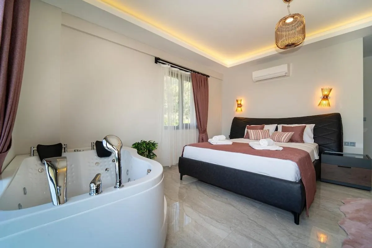 Holiday Villa With Sea View And Heated Pool Villa Mariposa 费特希耶