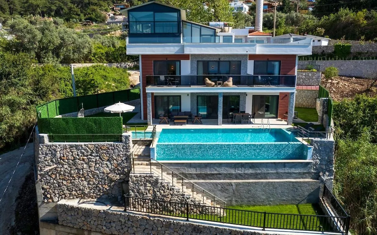 Holiday Villa With Sea View And Heated Pool Villa Mariposa 费特希耶