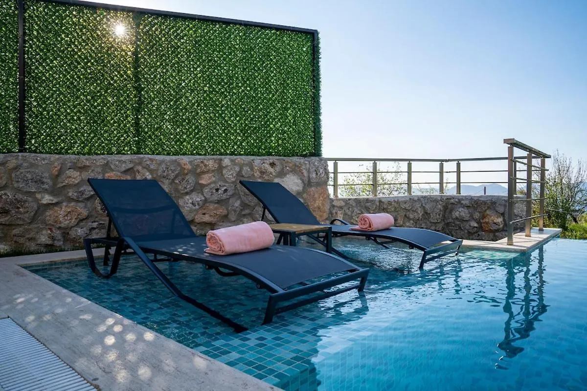 Holiday Villa With Sea View And Heated Pool Villa Mariposa 费特希耶