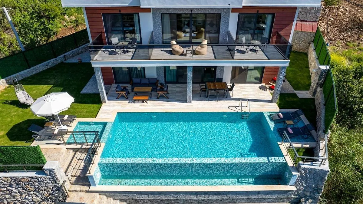 Holiday Villa With Sea View And Heated Pool Villa Mariposa 费特希耶