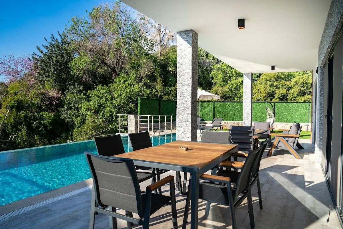 Holiday Villa With Sea View And Heated Pool Villa Mariposa 费特希耶